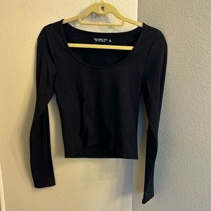 Black Abercrombie scoop neck